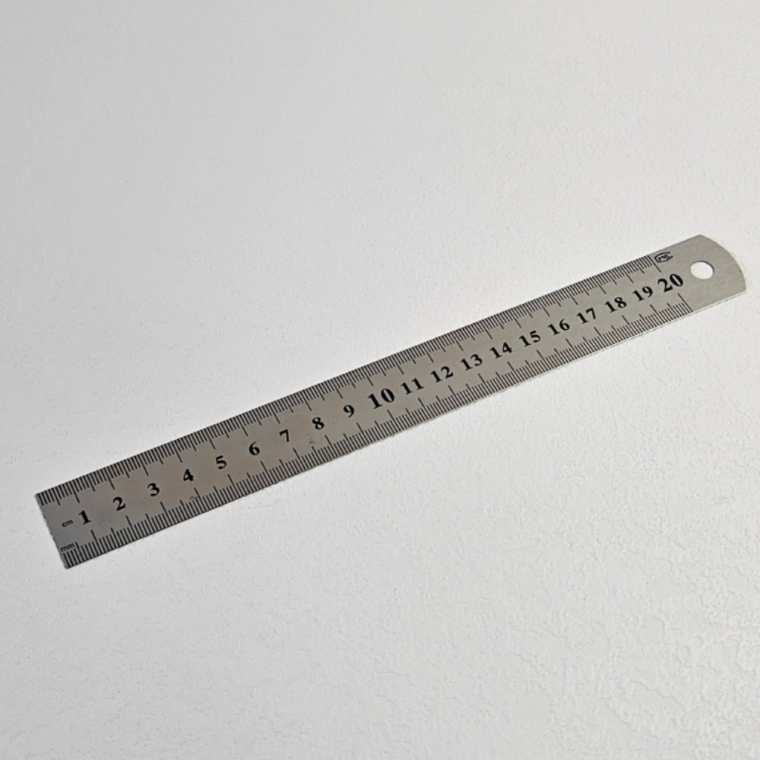 스테인리스 양면 금속자 쇠자 20cm