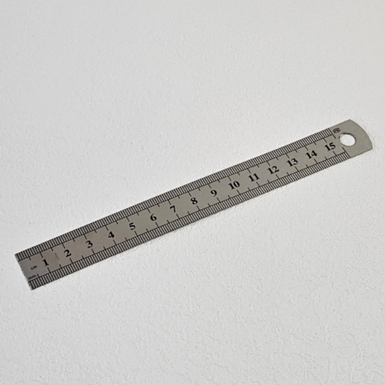 스테인리스 양면 금속자 쇠자 15cm