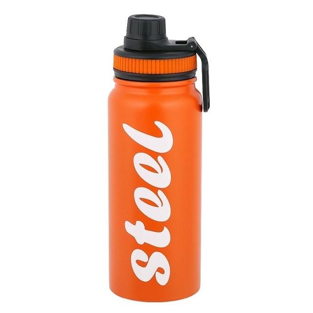 이중구조 보온보냉병-630ml 오렌지 거름망포함