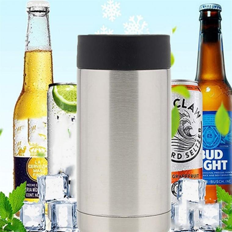 아이스 보냉 맥주 캔쿨러 355ml 보냉스텐캔쿨러355