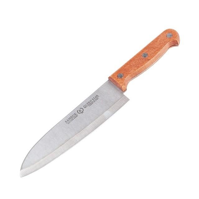 나무손잡이 식도 약27cm 캠핑 주방조리 식칼