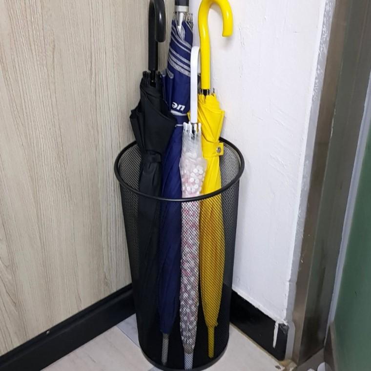 다용도정리함 철망 우산꽂이 현관 매장 철제 걸이 거치대 우산 원형 메쉬 사무실 스탠드