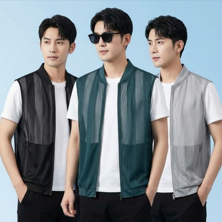 남성 여름 망사조끼 쿨 등산 메쉬 다용도 주머니 조끼 작업복 여름 베스트 망사조끼 낚시조끼 메쉬조끼