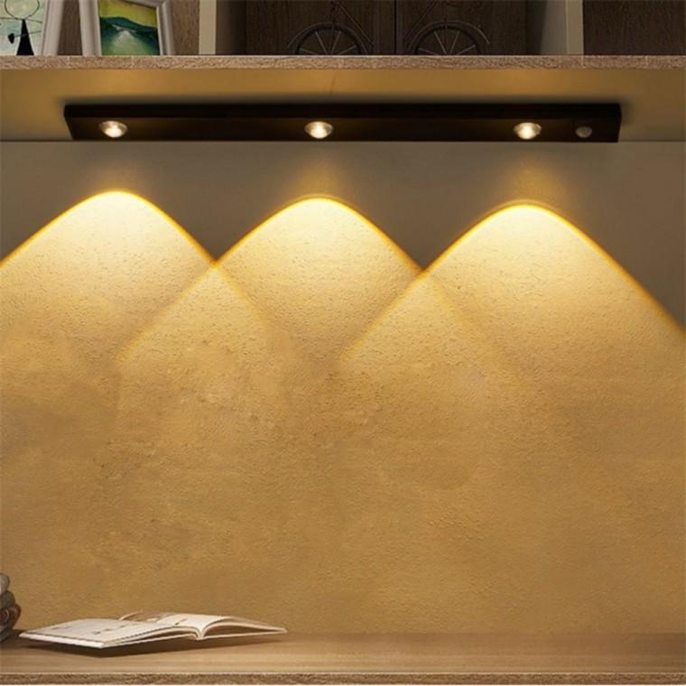 USB충전 무선 LED 센서등 40cm 블랙 복도조명등