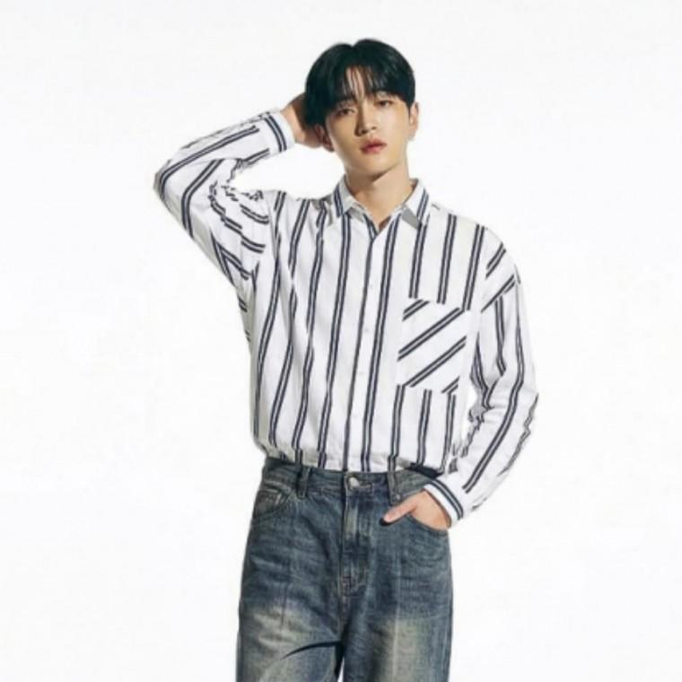 남성 루즈핏 남방 직장인 스트라이프 오버핏 긴팔 셔츠