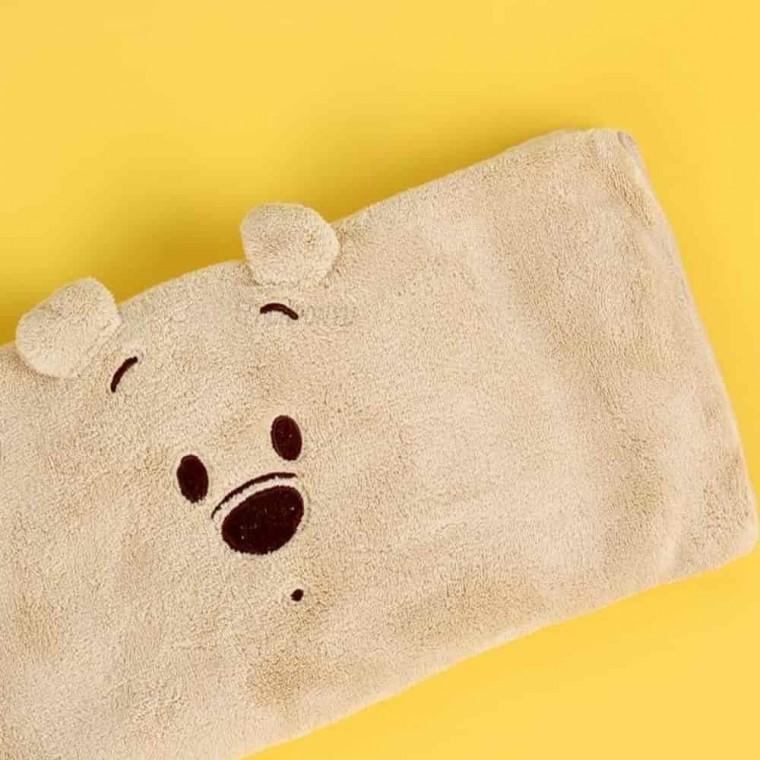 배스타월 캐릭터수건 세안용수건 샤워수건 곰돌이푸 헤어드라이수건