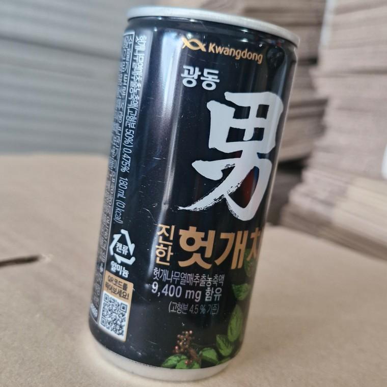 광동 진한 헛개차 캔 180ml 1개 유통기한 2027.02.03