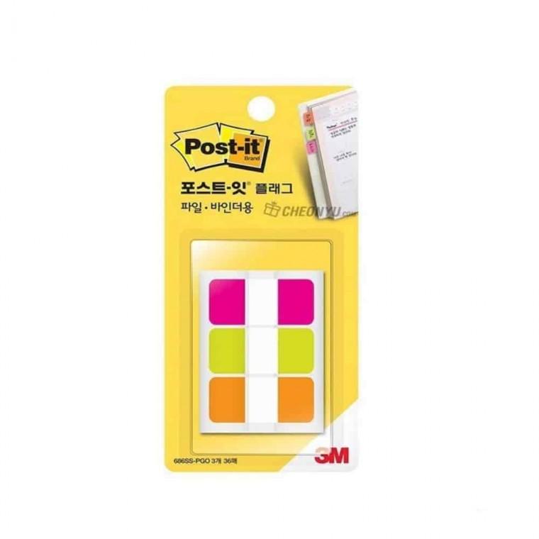 책갈피스티커 다이어리인덱스 점착메모지 문구잡화 포스트잇 파일 바인더용 3색