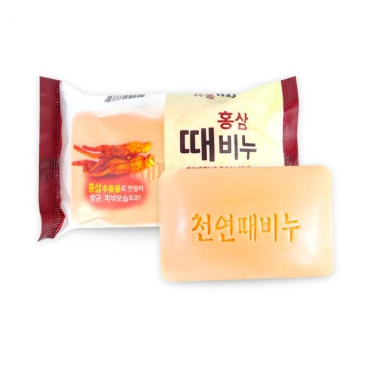 1개 홍삼 때비누 각질비누 바디비누 스크럽비누 목욕비누 클렌징비누 각질제거