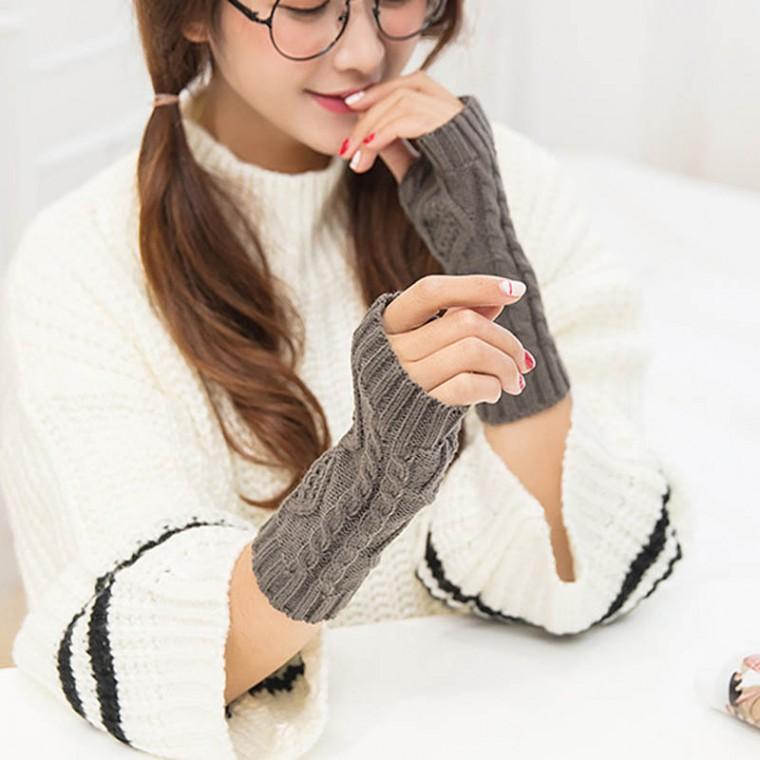 데일리 다이아 니트 핸드워머 손가락 오픈 장갑 겨울방한 핸드워머 방한장갑