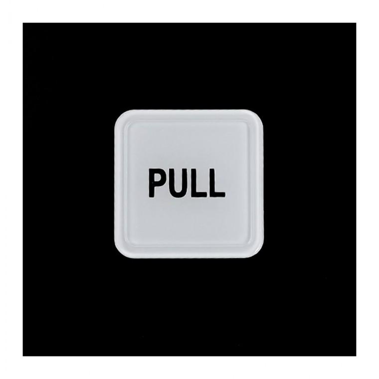 PULL PUS 당기세요 검정 몰딩 안내판 출입문 밀어주세요 부착형 디자인문패