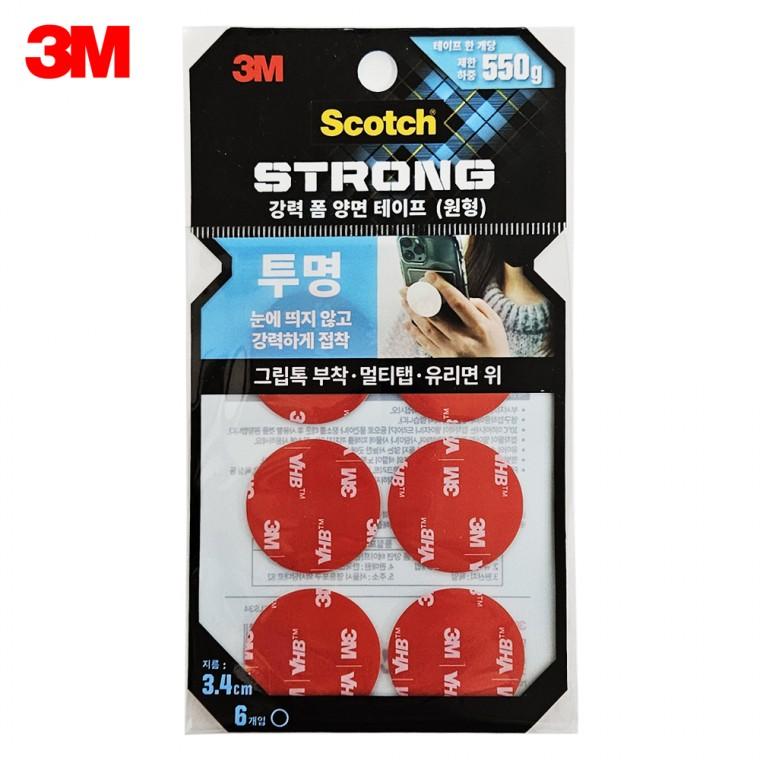 3M 강력 폼 양면테이프 투명6p (CLS34) 스마트톡 부착