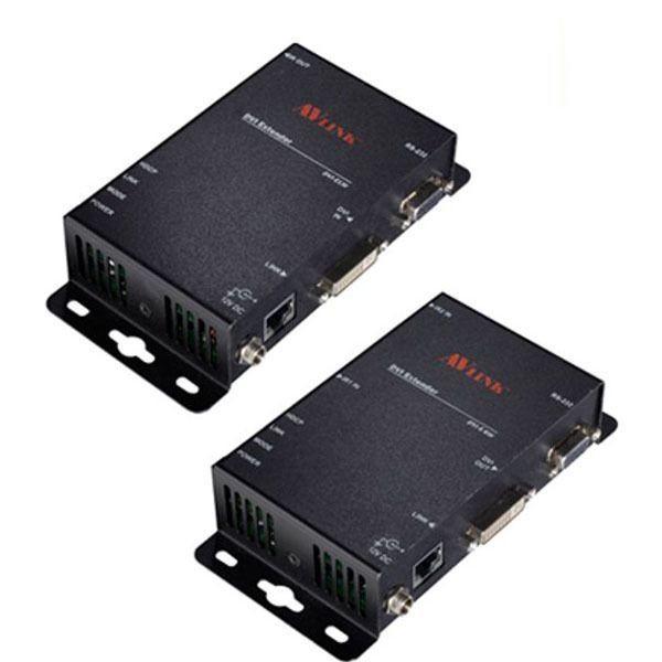 DVI RS232 1대1 리피터 신호증폭기 로컬 리모트 100m