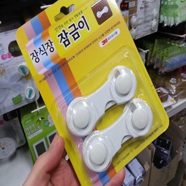 장식장잠금이 2개입 서랍장잠금장치 장식장잠금장치