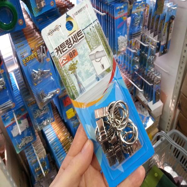 코텍 커튼링세트 소8p K-3952 커텐브라켓 커텐봉걸이