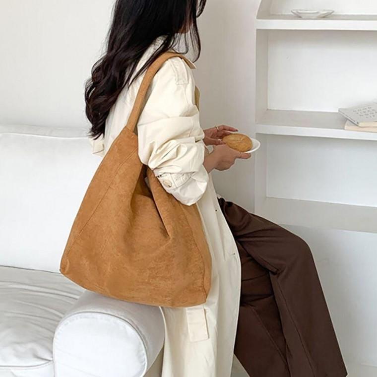 여자 깔끔 라인 스웨이드 소재 데일리 외출 패션 가방 숄더백 여성 출퇴근백 출근룩