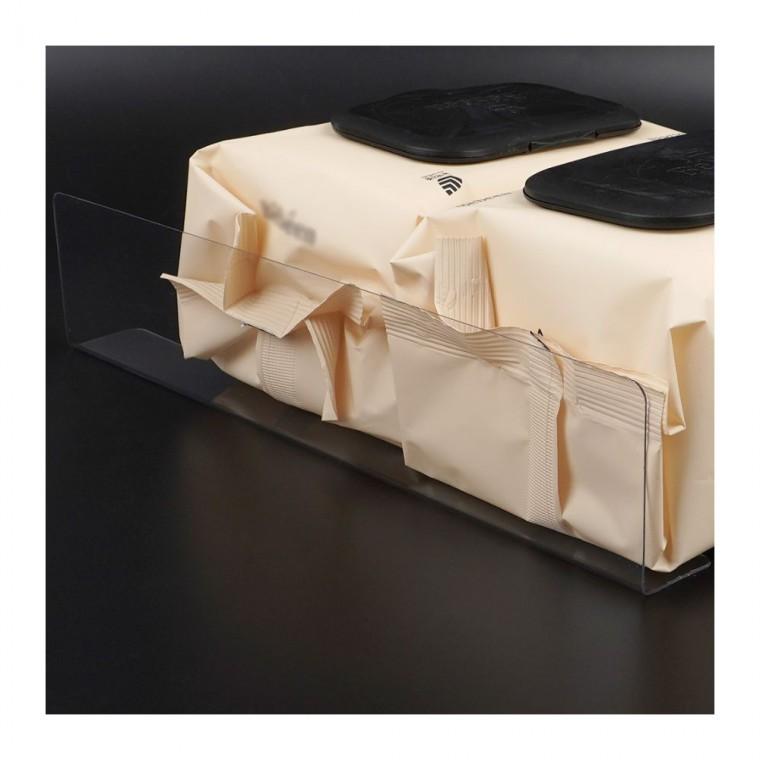 투명 L형 칸막이 정리 1P 분리 구획 28x6cm 공간 배치 서랍 아크릴