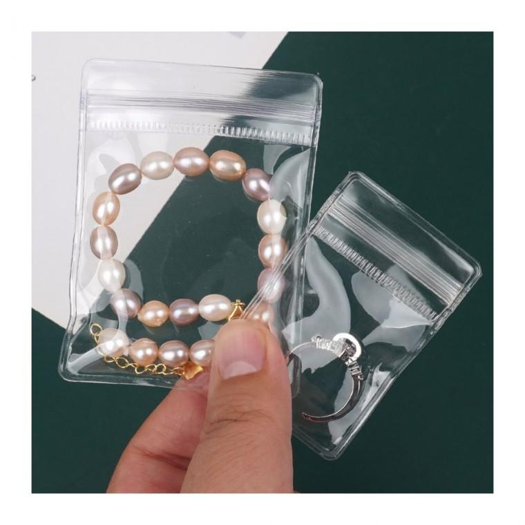 투명 지퍼백 소분 파우치 부자재 보관 PVC 1P 악세사리 밀봉 정리