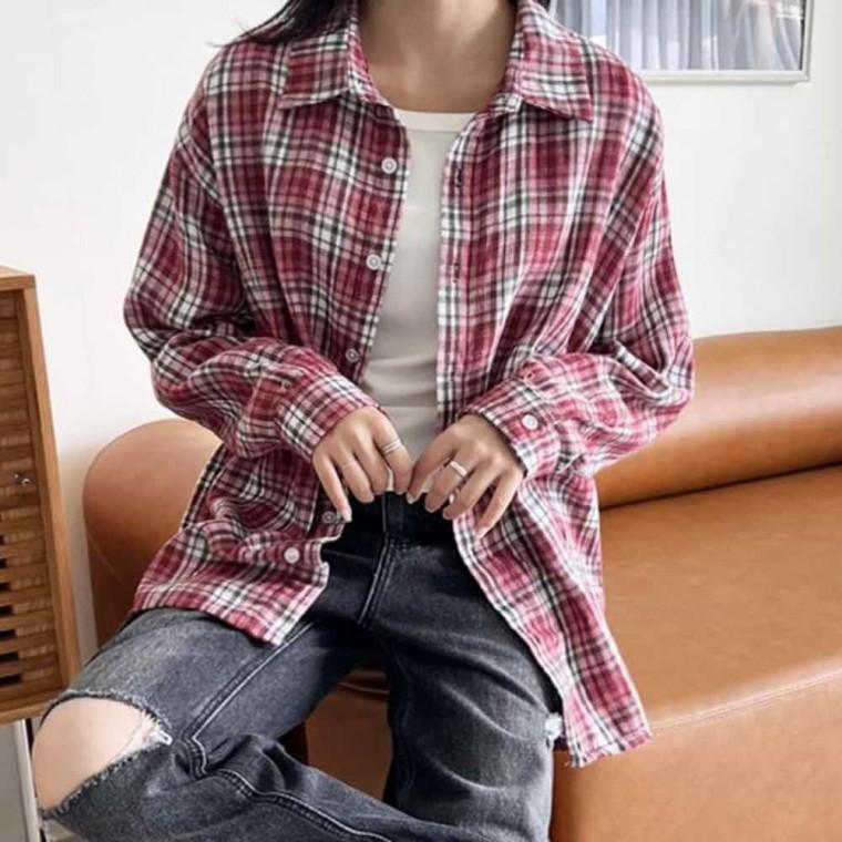 여자체크남방 여자남방셔츠 체크남방여자 여성남방셔츠