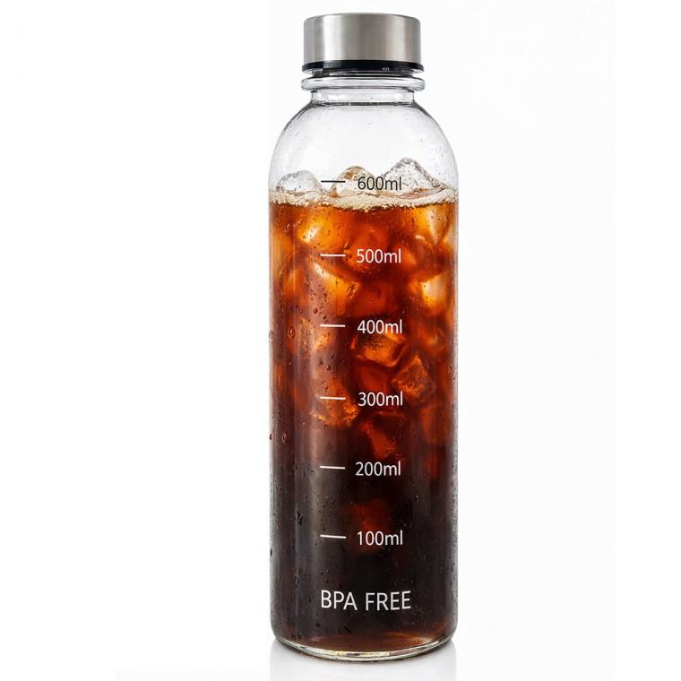 [도매포유]로지 클리어 스텐 눈금 보틀 700ml