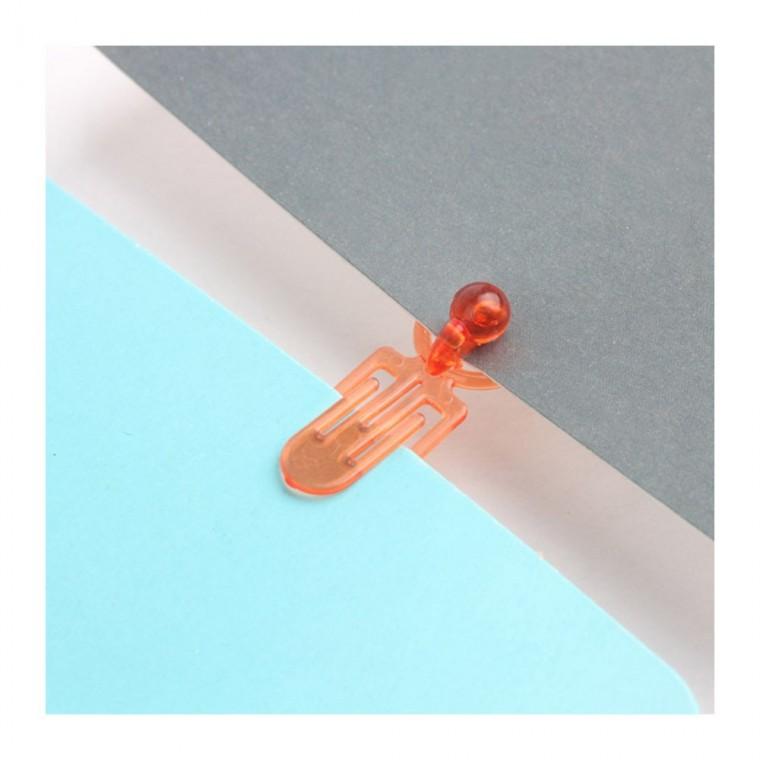 25P 클립 종이 벌크 서류 문서 사무실 학생 문구 집게 색깔 사각