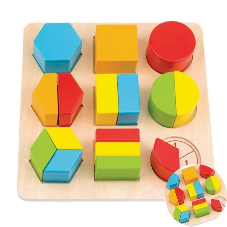 입체모양퍼즐 19pcs 블록놀이 원목교구 블록장난감