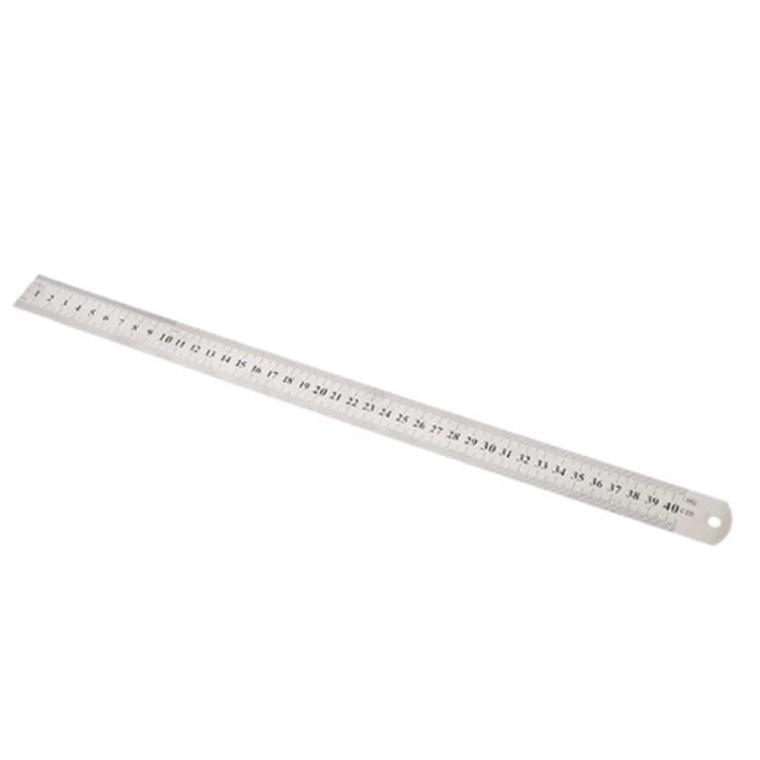 40cm 철자 눈금자 쇠자 올스틸 철제 양면 직선자