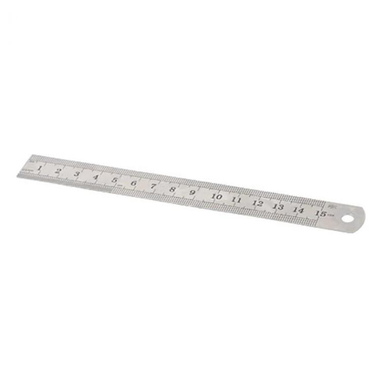 15cm 철자 눈금자 쇠자 올스틸 철제 양면 직선자