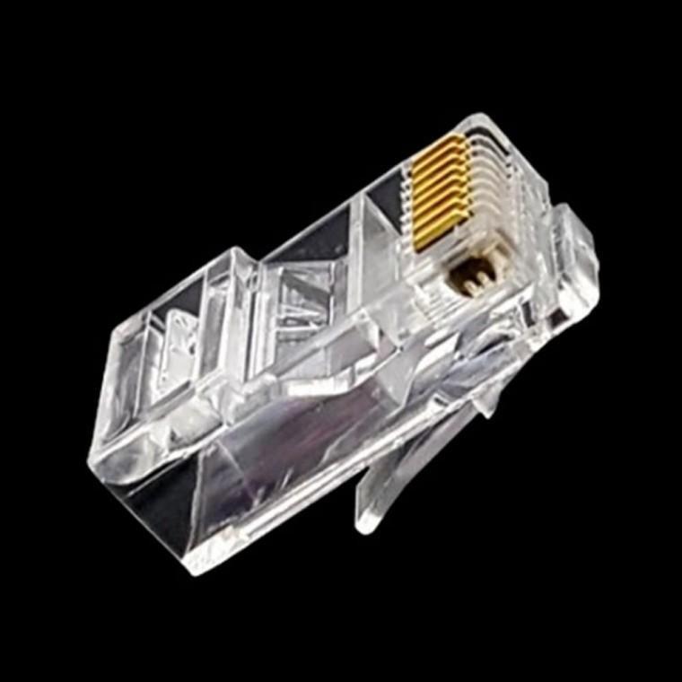(8개입) RJ45 투명 랜선플러그 랜선케이블 통신케이블
