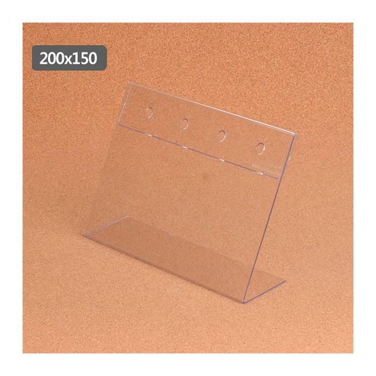 200x150mm 투명 아크릴 탁상 거치 명함대 카드 가로형 케이스