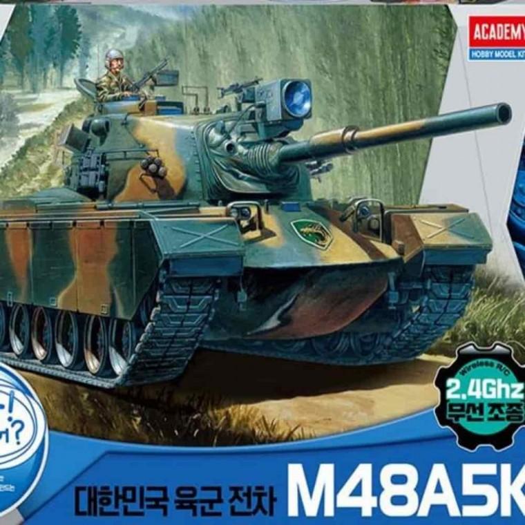 RC탱크 M48A5K 무선탱크 탱크조립 전차프라모델 무선조종탱크