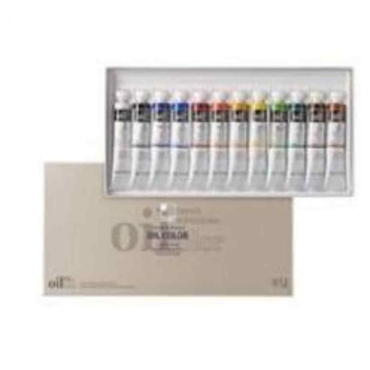 취미미술 미술수업준비 물감세트 회화물감 유화 물감 20ml 12개