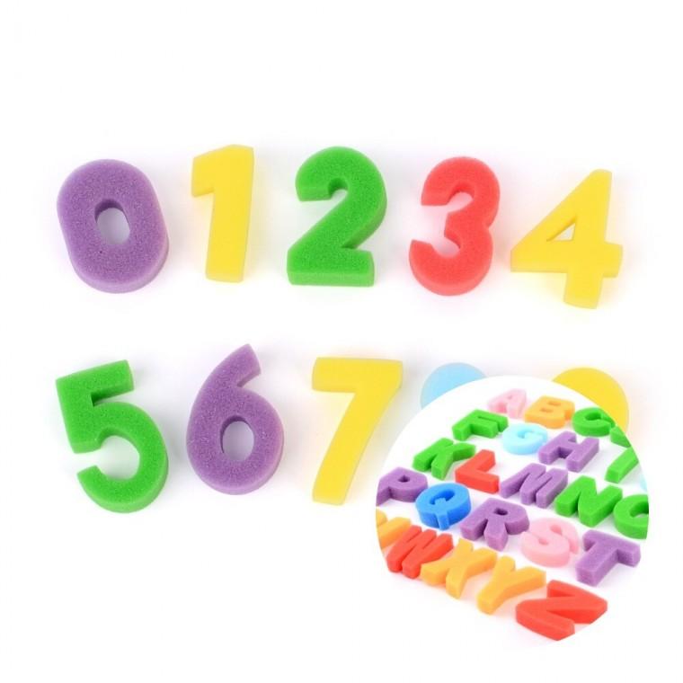 알파벳 숫자 스펀지 도장찍기스펀지 유아스템프도장찍기 영아스펀지도장