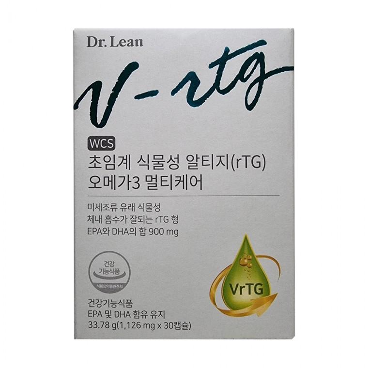 닥터린 초임계 식물성 알티지 rTG 오메가3 멀티케어 30캡슐 1박스