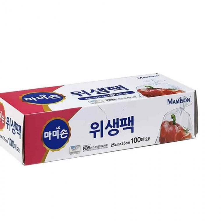 위생백 100매 25x35cm 주방비닐봉투 비닐봉지 포장비닐백 일회용봉투