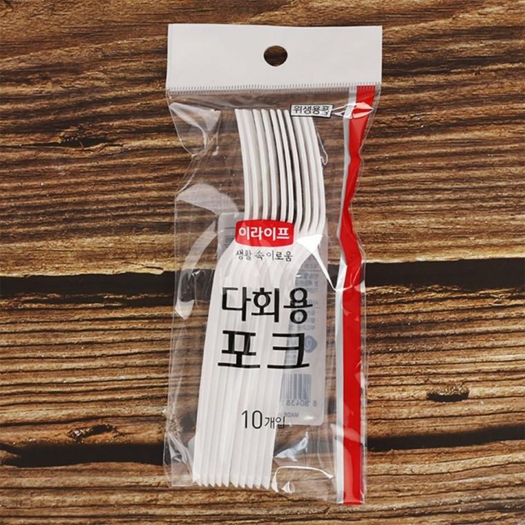 다회용 포크 10개 업소용포크
