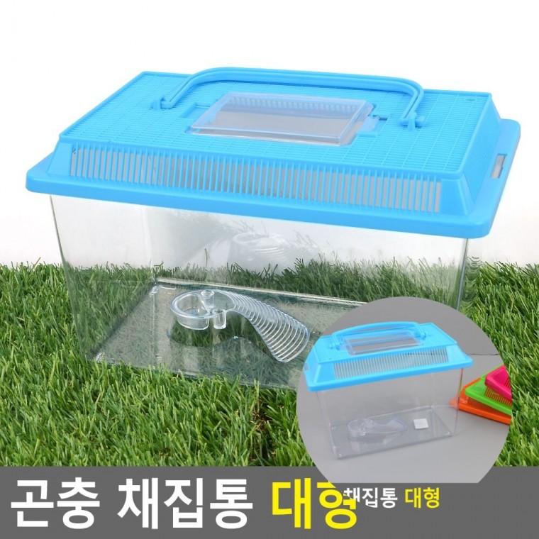 곤충 채집통 대형 투명채집통 고슴도치사육장케이지 파충류사육통