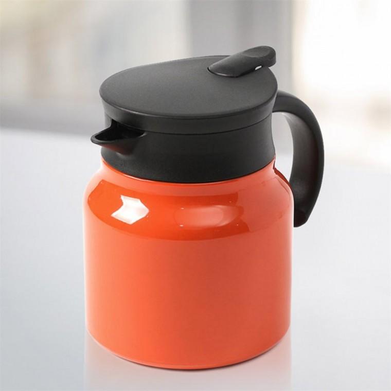 이중진공 보온주전자 750ml 오렌지 보온커피포트