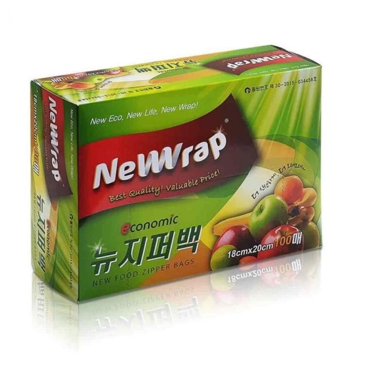 지퍼백 100매 18x20cm 식품용지퍼백 비닐지퍼백 야채보관 투명지퍼백