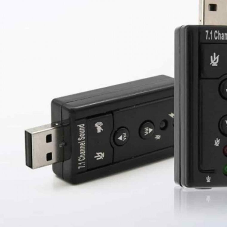 사운드카드 USB 7.1채널 음성변환기 PC사운드카드 오디오변환기 외장사운드카드