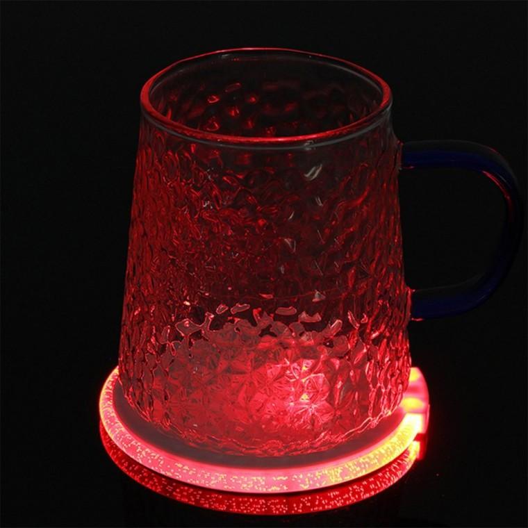 홈파티 LED 컵받침 레드 LED컵받침