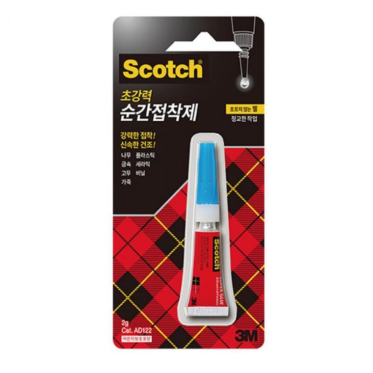 3M 순간 젤형 2g 1개입 순간접착제 강력접착제 목공접착제