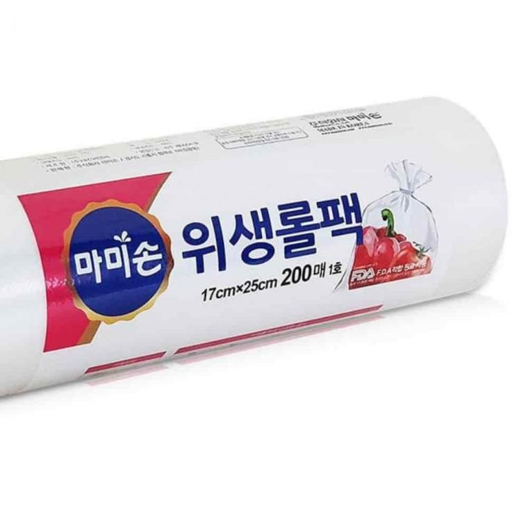 롤백 200매 17x25cm 위생롤백 위생백 떡비닐 위생팩