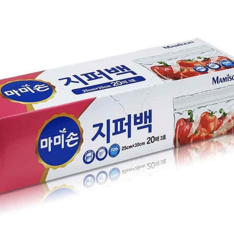 지퍼백 20매 25x30cm 소분지퍼백 소포장지퍼백 다용도지퍼백 지퍼비닐
