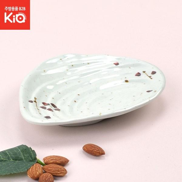 멜라민 살구 조개접시 다용도그릇 접시그릇 일식접시