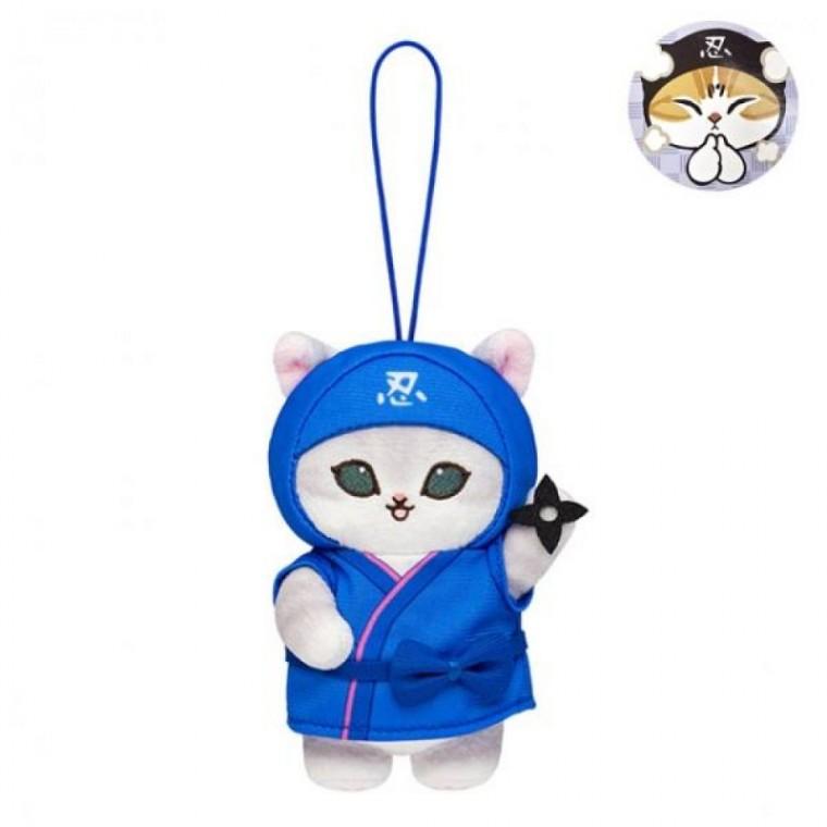 마스코트 인형 10cm 블루 봉제 키링 가방걸이 선물