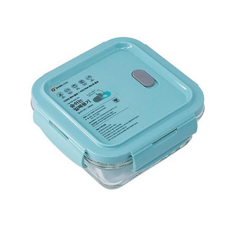 밀폐용기 정사각1호 340ml 신선보관용기 반찬용기 보관용기