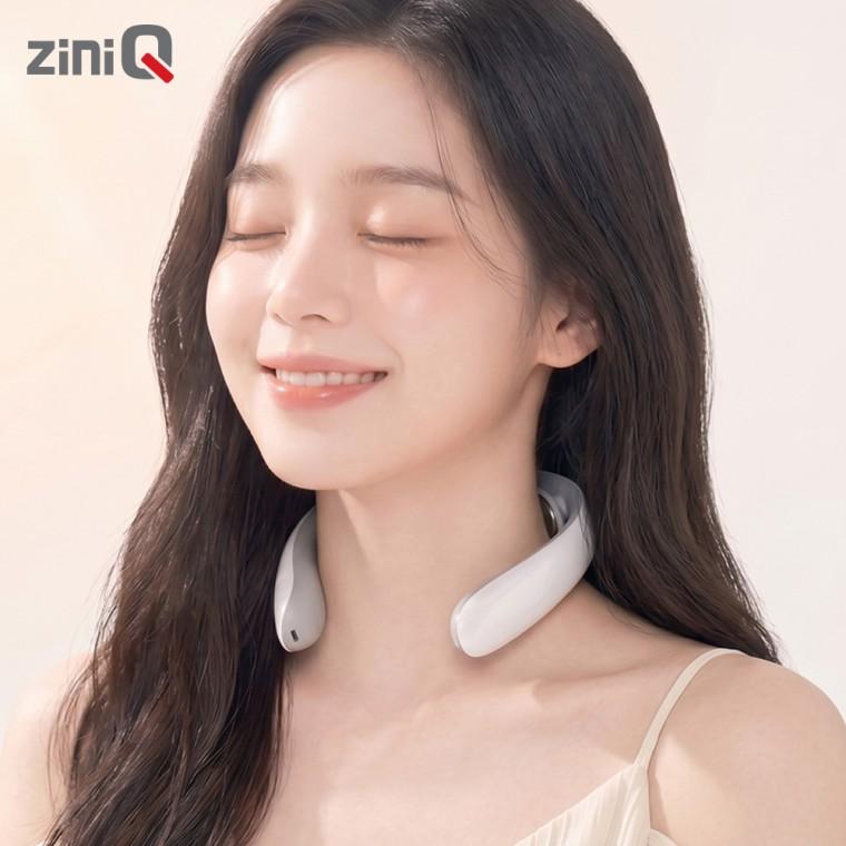 지니큐 저주파 무선 온열 목 마사지기 16단계강도조절가능 보관 파우치 기본제공 ZQ-400MB