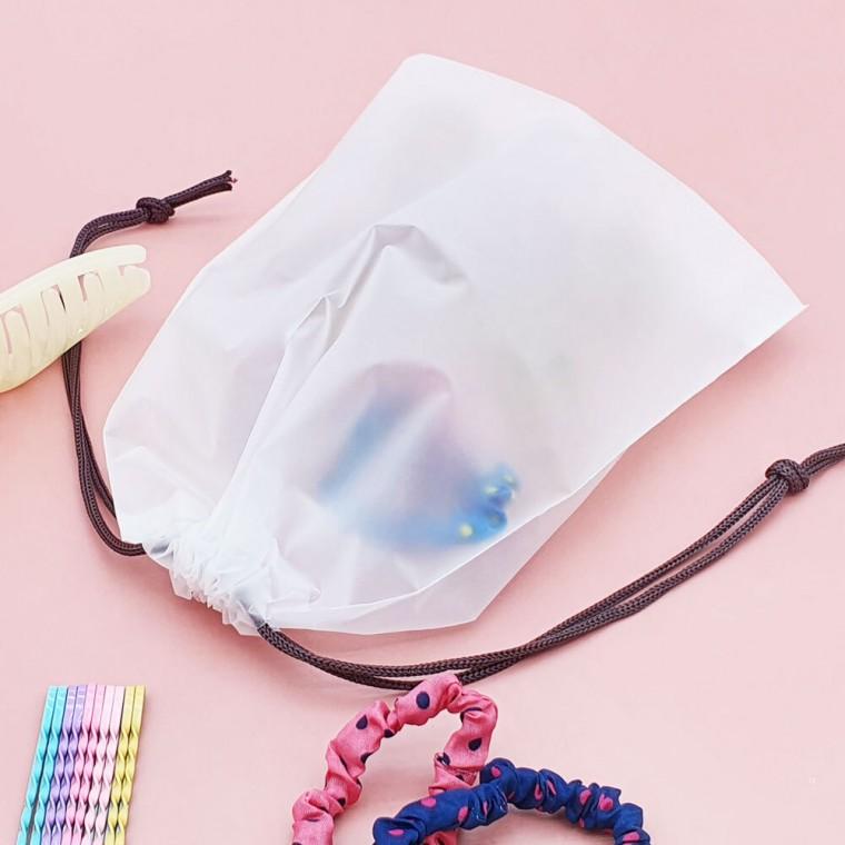 반투명 끈 파우치 S 기내용파우치 학생파우치 수납가방