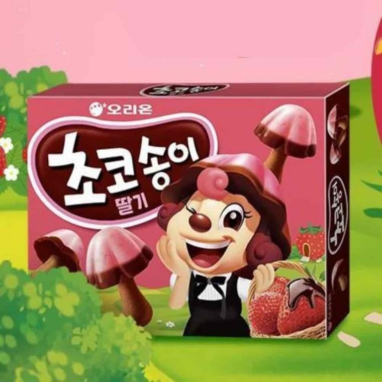 초코과자 딸기초코과자 딸기맛과자 모양과자 초코송이 45g